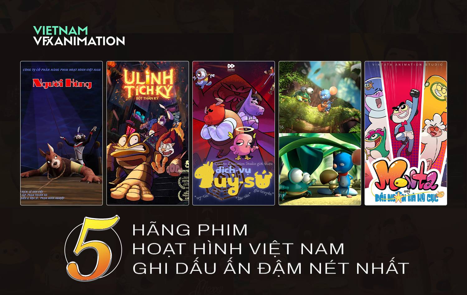 5 hãng phim hoạt hình Việt Nam ghi dấu ấn đậm nét nhất
